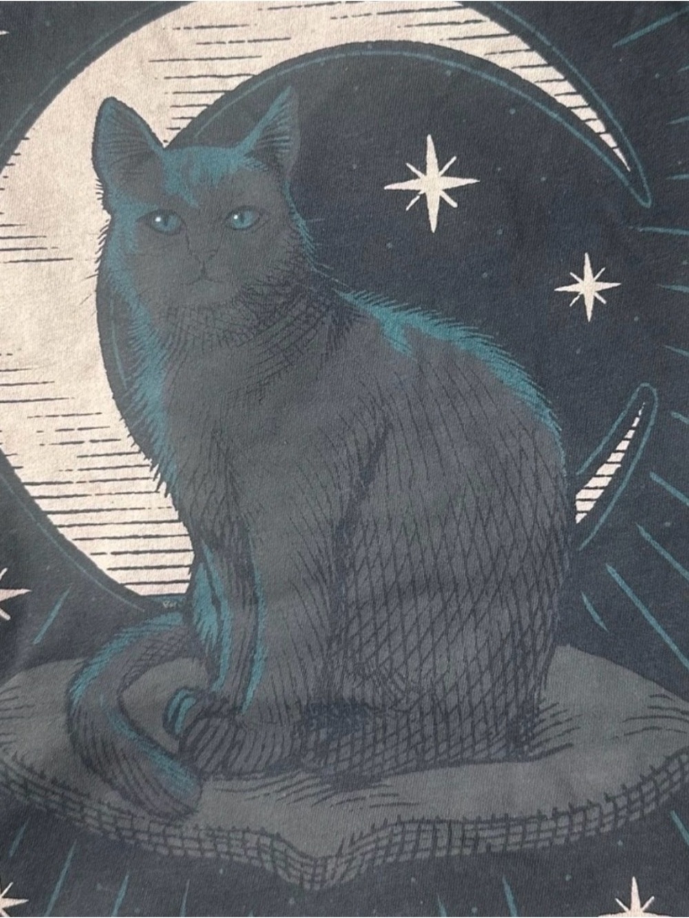 torrid Graphic Cat Mom Tee Grey with Teal Accents - Picture 4 of 5